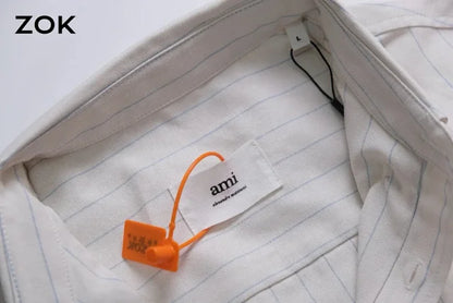 zok 공장 / 아마니 남성 하트 셔츠 반팔 셔츠