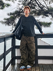 scn / 스투시 남성 여성 긴팔 티셔츠