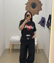 scn / 슈프림 남성 여성 반팔 티셔츠