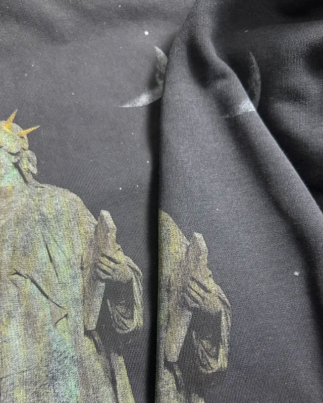 꼬부기 / 발렌시아가 후드티 , 24fw 자유의여신상후드/카멜프린트/3D입체컷팅/핸드메이드