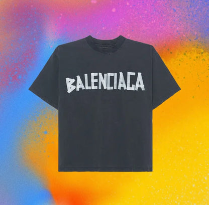 꼬부기 / 발렌시아가 남성 프린트 반팔 티셔츠