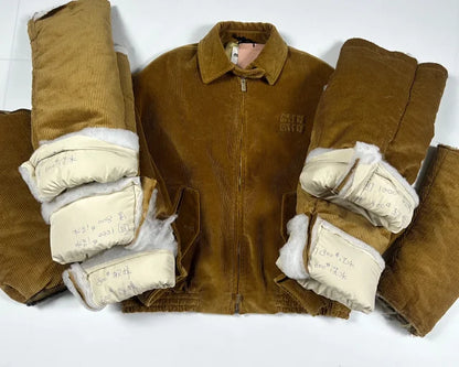 꼬부기 / 미우미우 코듀로이 블루종 자켓 발리