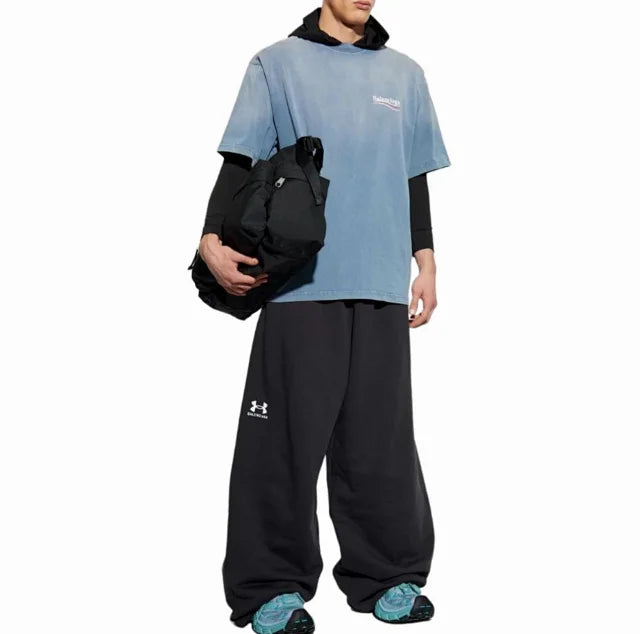 꼬부기 / 발렌시아가 남성 블루콜라 반팔 티셔츠