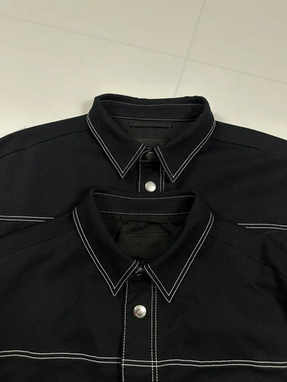 꼬부기 / 프라다 스트레치 코튼 남성 셔츠