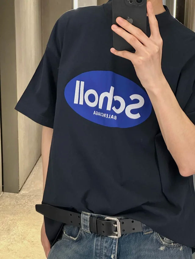 꼬부기 / 발렌시아가 남성 반팔 티셔츠