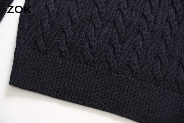 ZOK / 폴로 니트 스웨터
