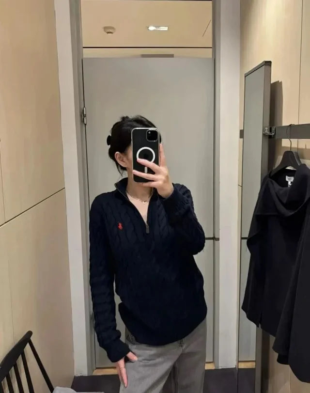 ZOK / 폴로 니트 스웨터