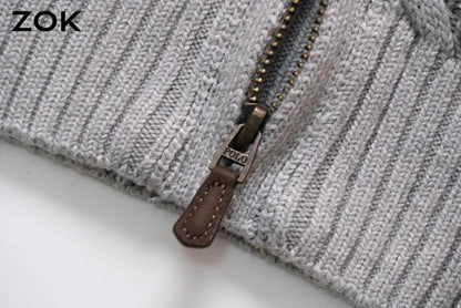 ZOK / 폴로 니트 스웨터