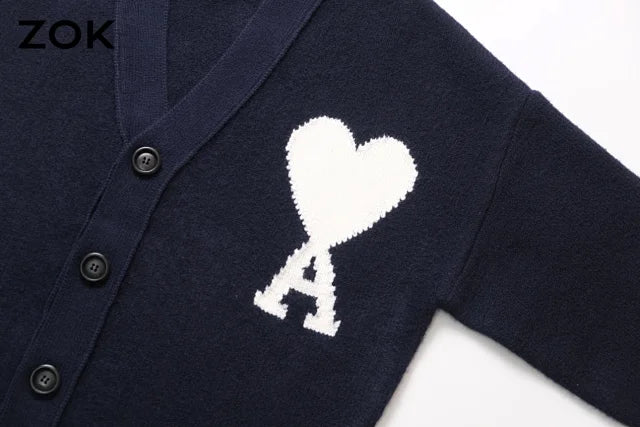 zok/아미리 남성 V넥 니트 가디건