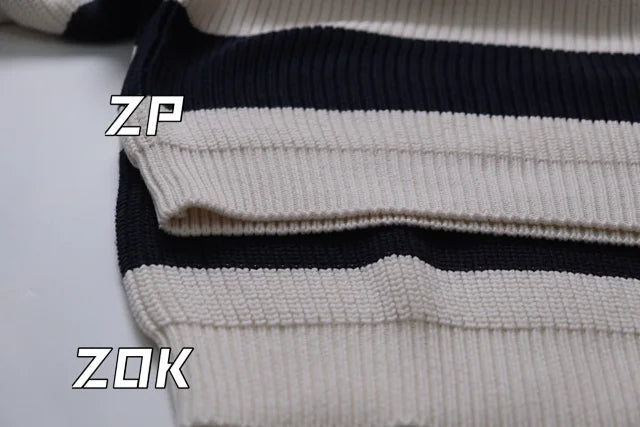 zok/셀린느 남성 스트라이프 알파벳 스웨터