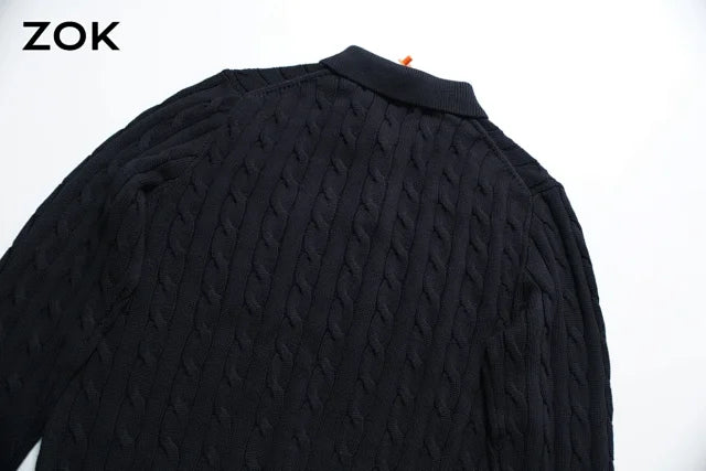 ZOK / 폴로 니트 스웨터