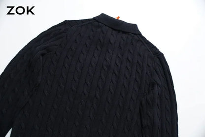 ZOK / 폴로 니트 스웨터