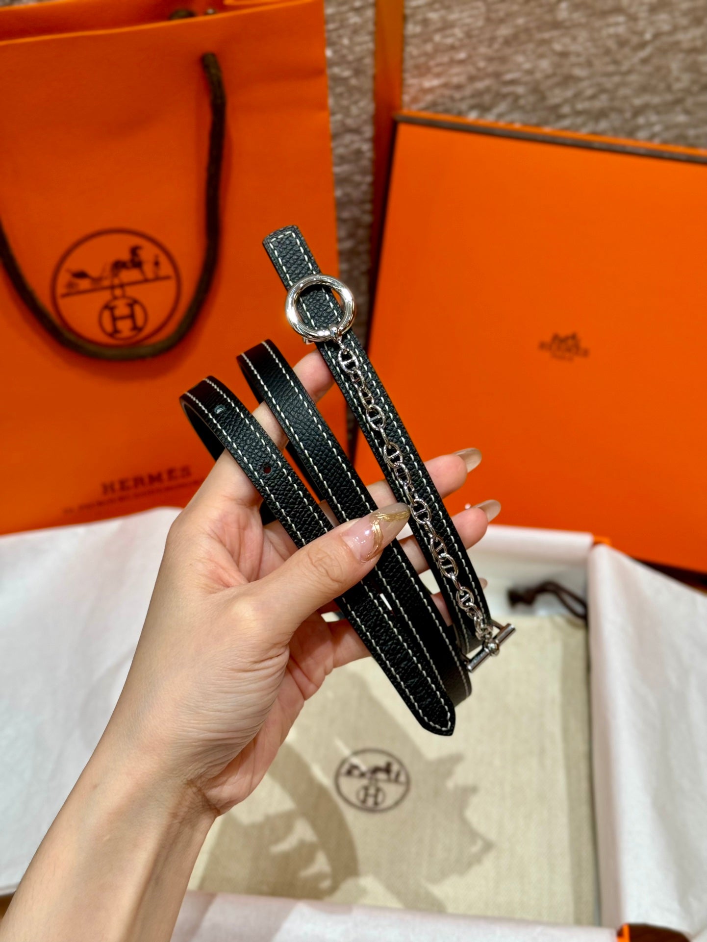 여자 에르메스 벨트
