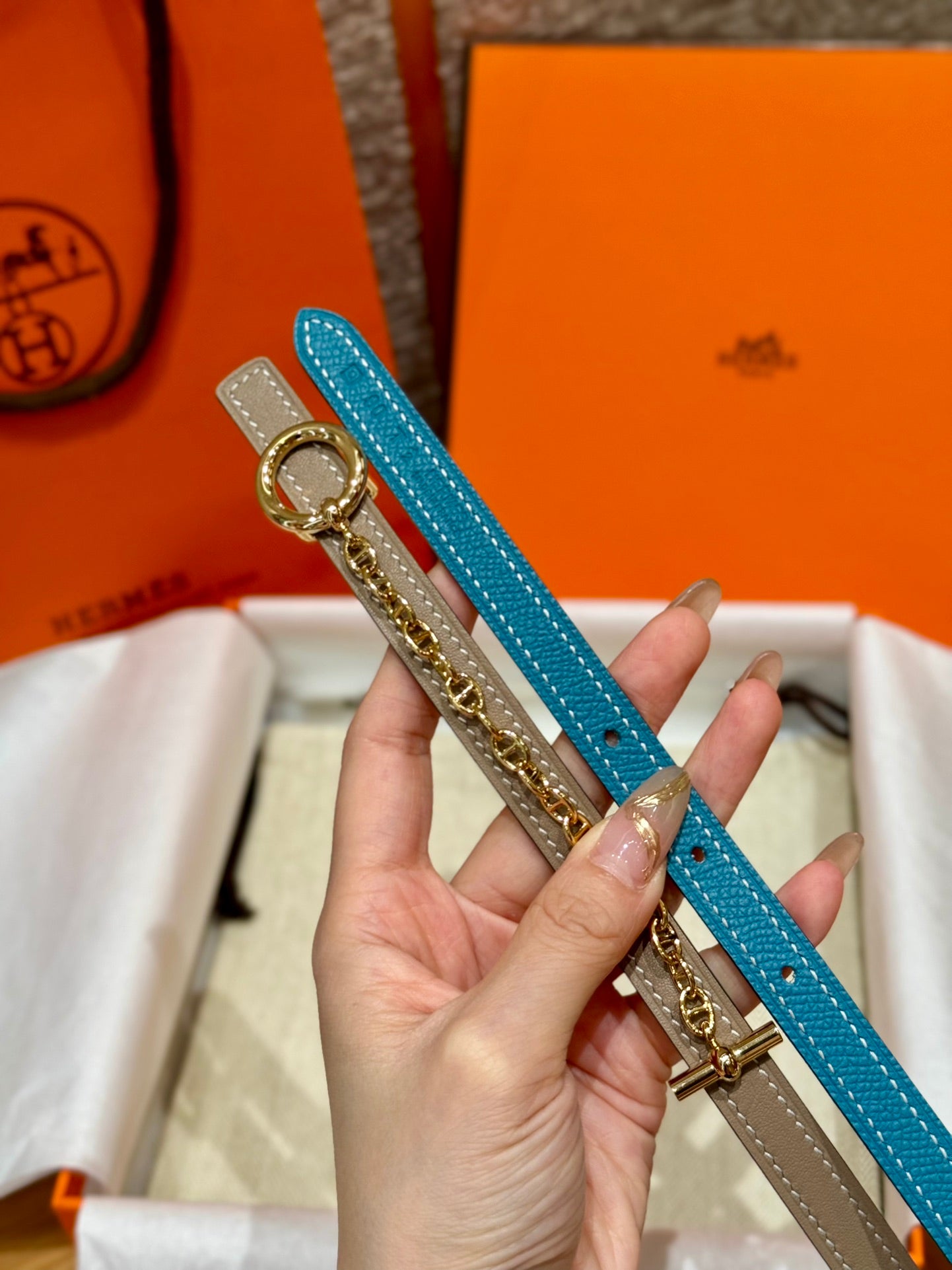 여자 에르메스 벨트