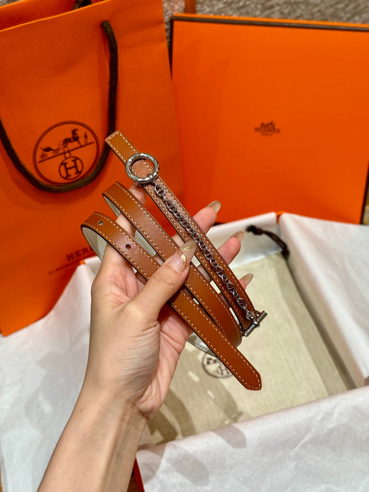 여자 에르메스 벨트