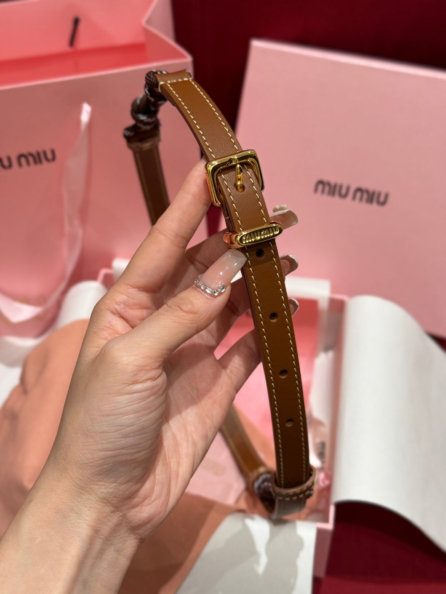 여자 미우미우 벨트