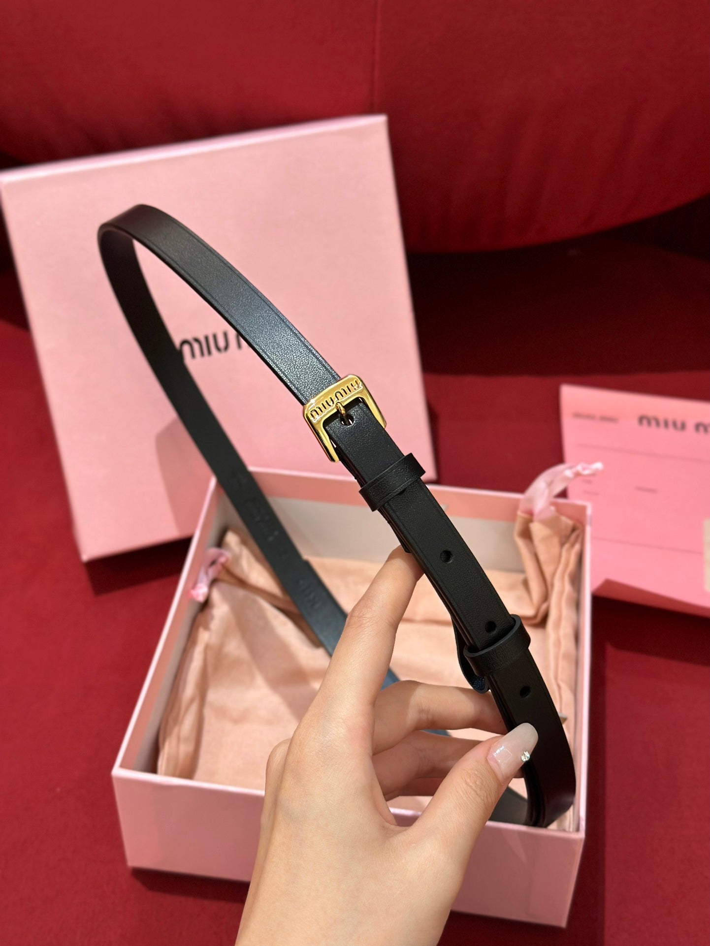 여자 미우미우 벨트
