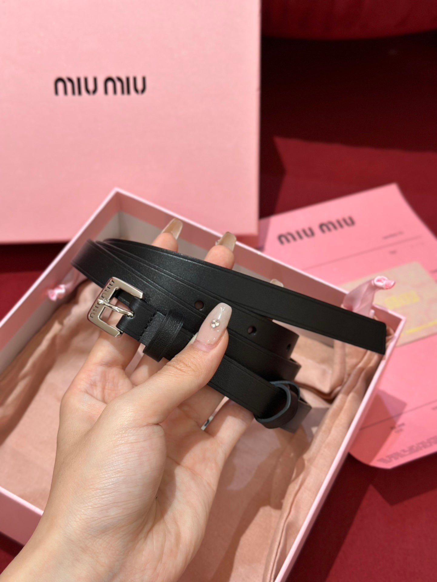 여자 미우미우 벨트