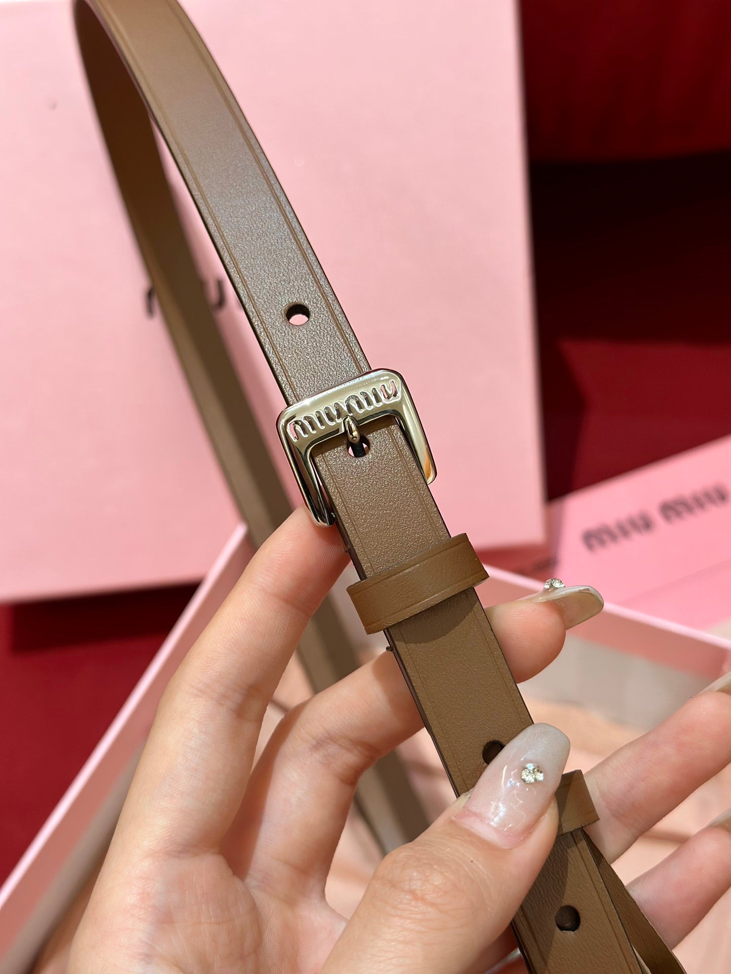 여자 미우미우 벨트