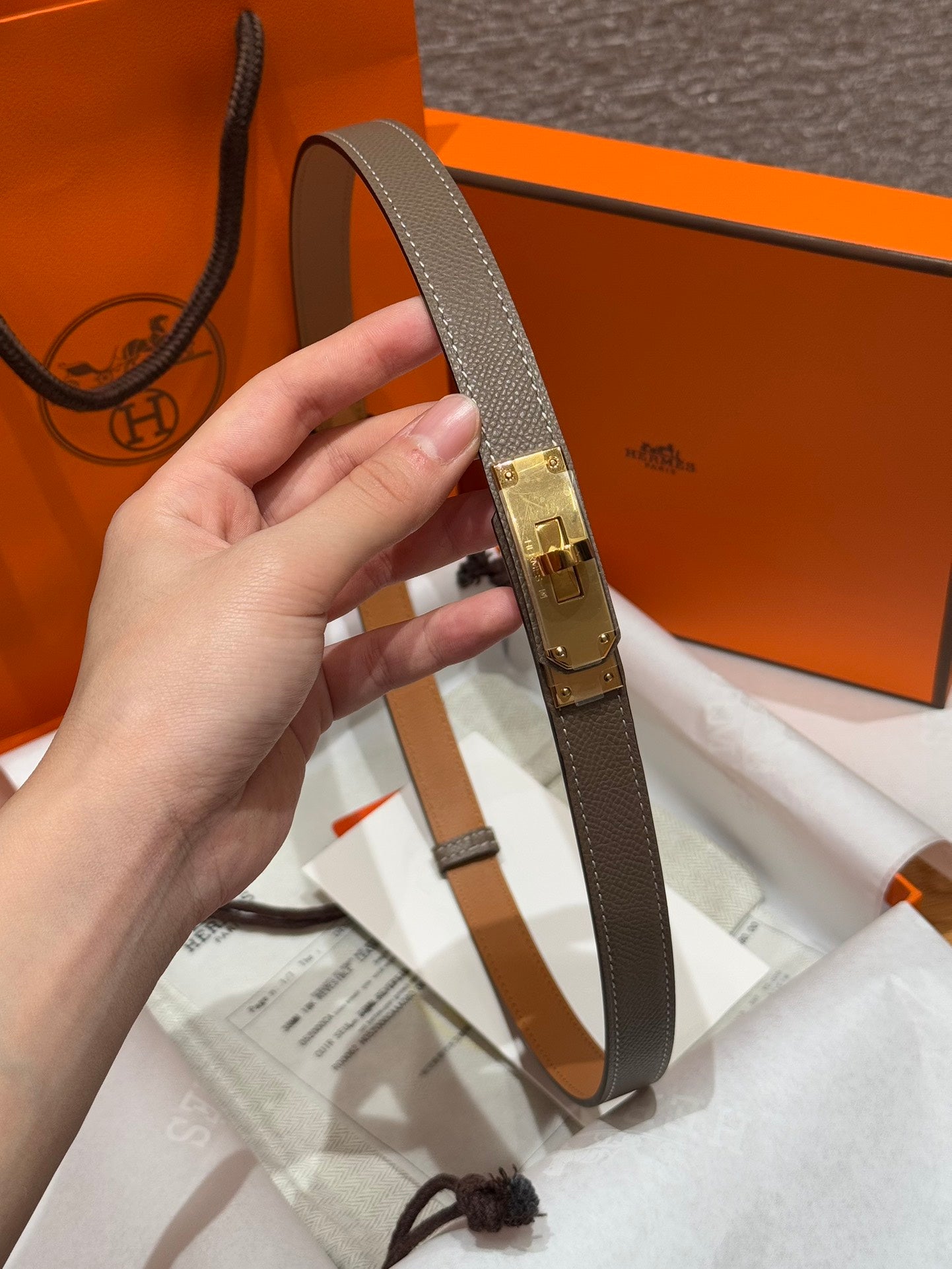 여자 에르메스 벨트