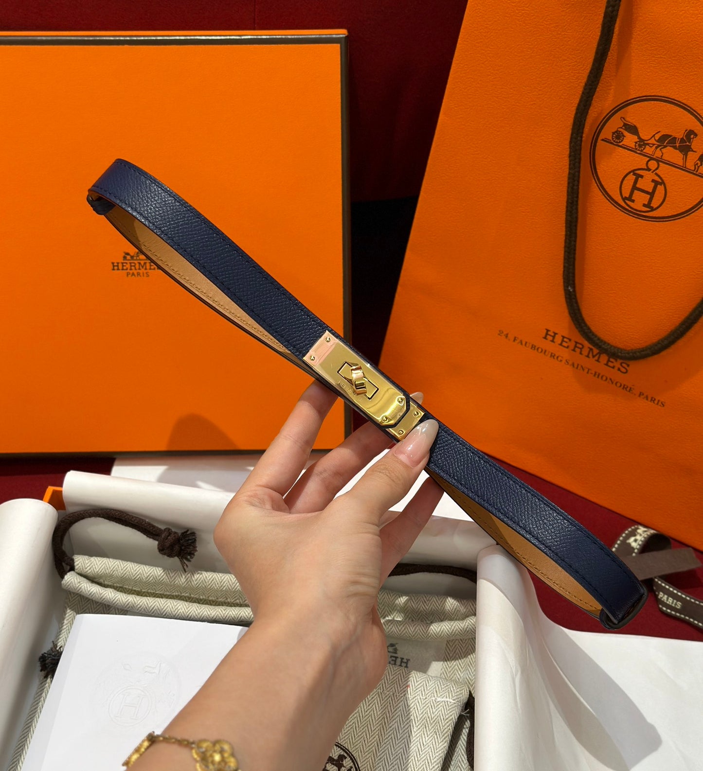 여자 에르메스 벨트