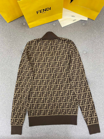 TJ셀러/펜디 여성 갈색 니트 스웨터