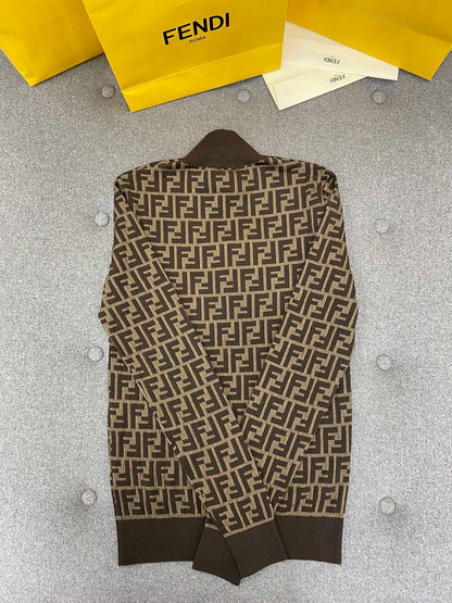 TJ셀러/펜디 여성 갈색 니트 스웨터