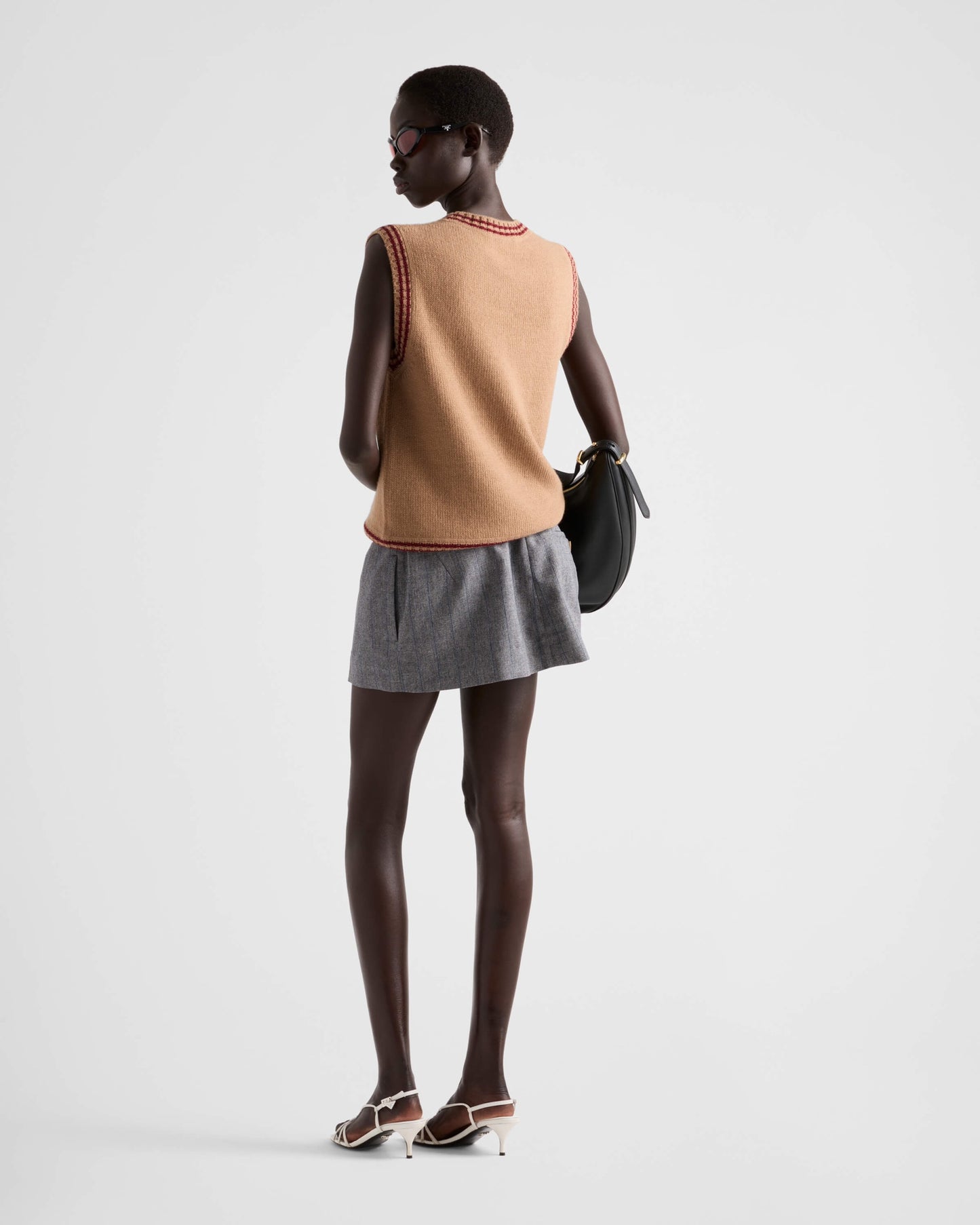 TJ셀러/프라다 여성 니트 라운드 조끼