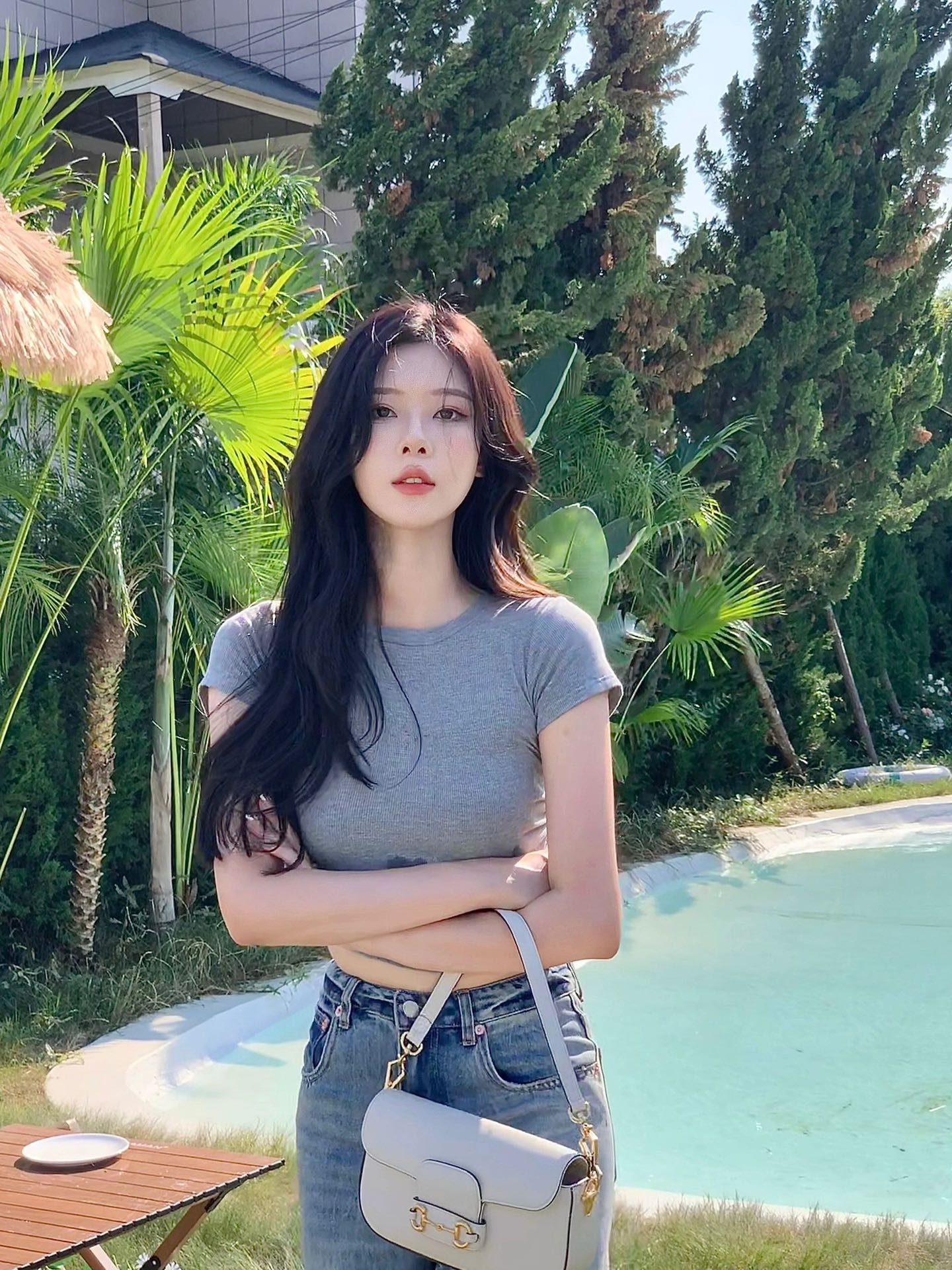 oc공장/구찌 여성 숄더백 겨드랑이 백 화이트