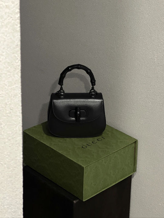 oc공장/구찌 여성 미니 탑 핸드백 블랙