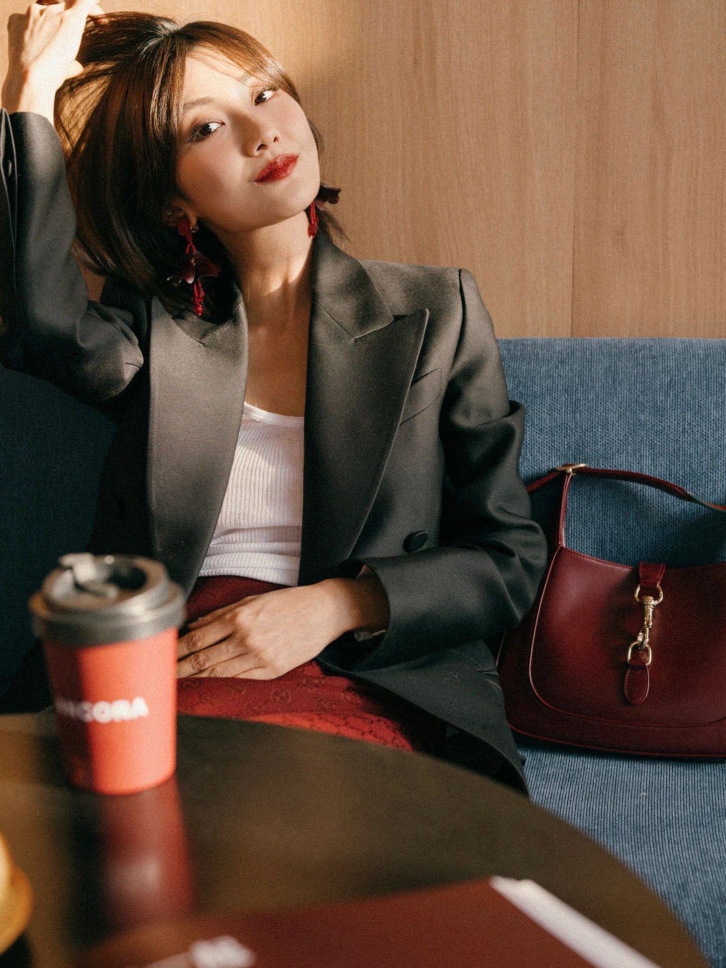 oc공장/구찌 여성 숄더백 토트백 레드