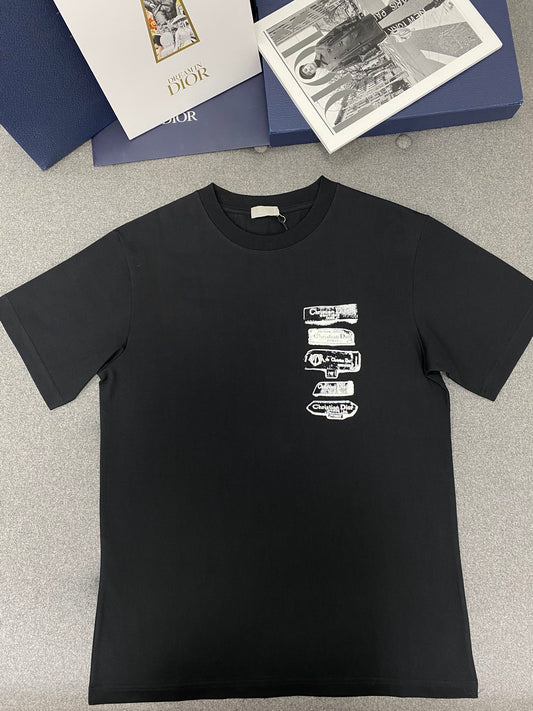 TJ셀러/ 디올 남성 루즈핏 라운드 반팔 티셔츠