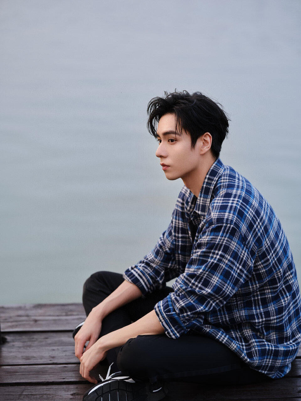 R공장/셀린느 남성 체크 셔츠