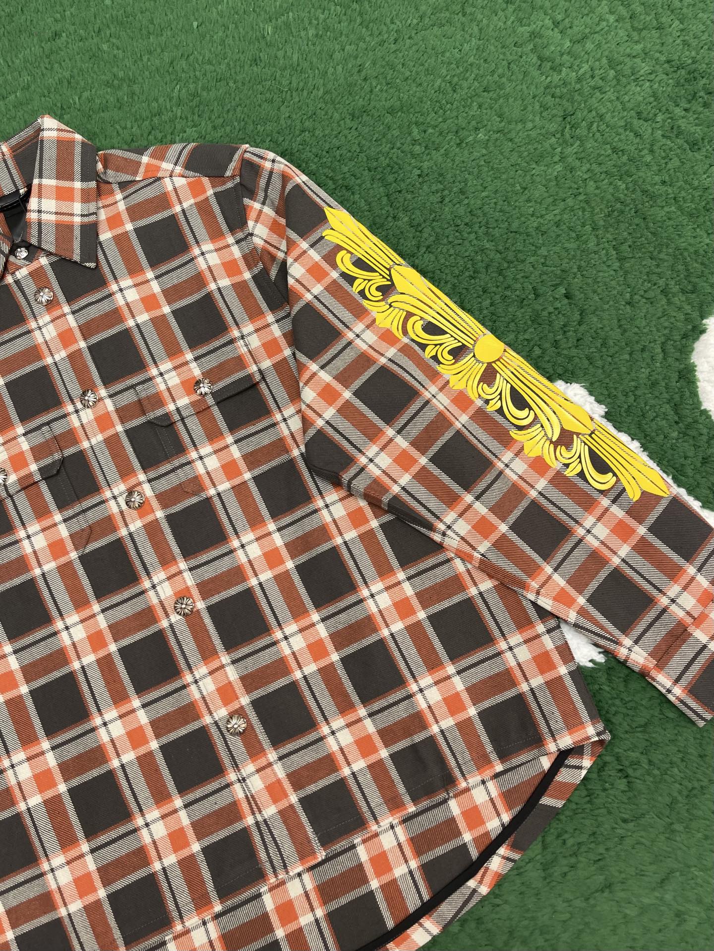 R공장/크롬하츠 남성 체크 셔츠