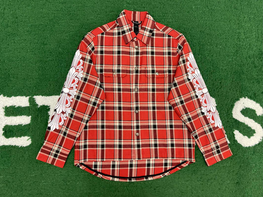 R공장/크롬하츠 남성 체크 셔츠