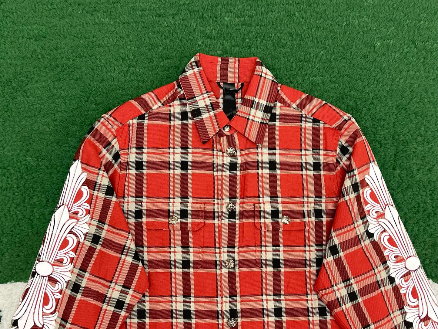 R공장/크롬하츠 남성 체크 셔츠