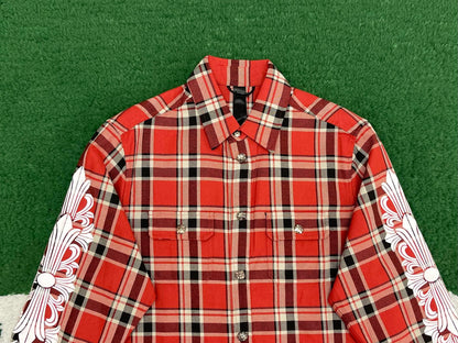 R공장/크롬하츠 남성 체크 셔츠