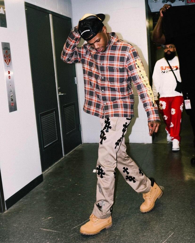 R공장/크롬하츠 남성 체크 셔츠