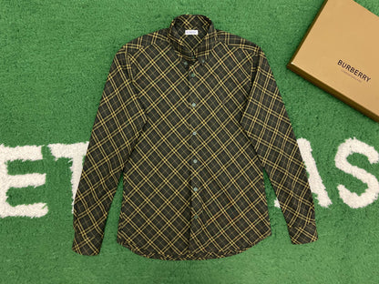 R공장/버버리 남성 체크 면 셔츠