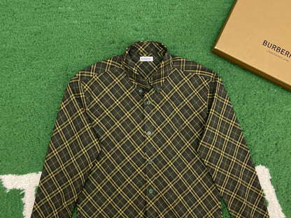 R공장/버버리 남성 체크 면 셔츠