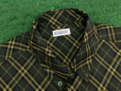 R공장/버버리 남성 체크 면 셔츠