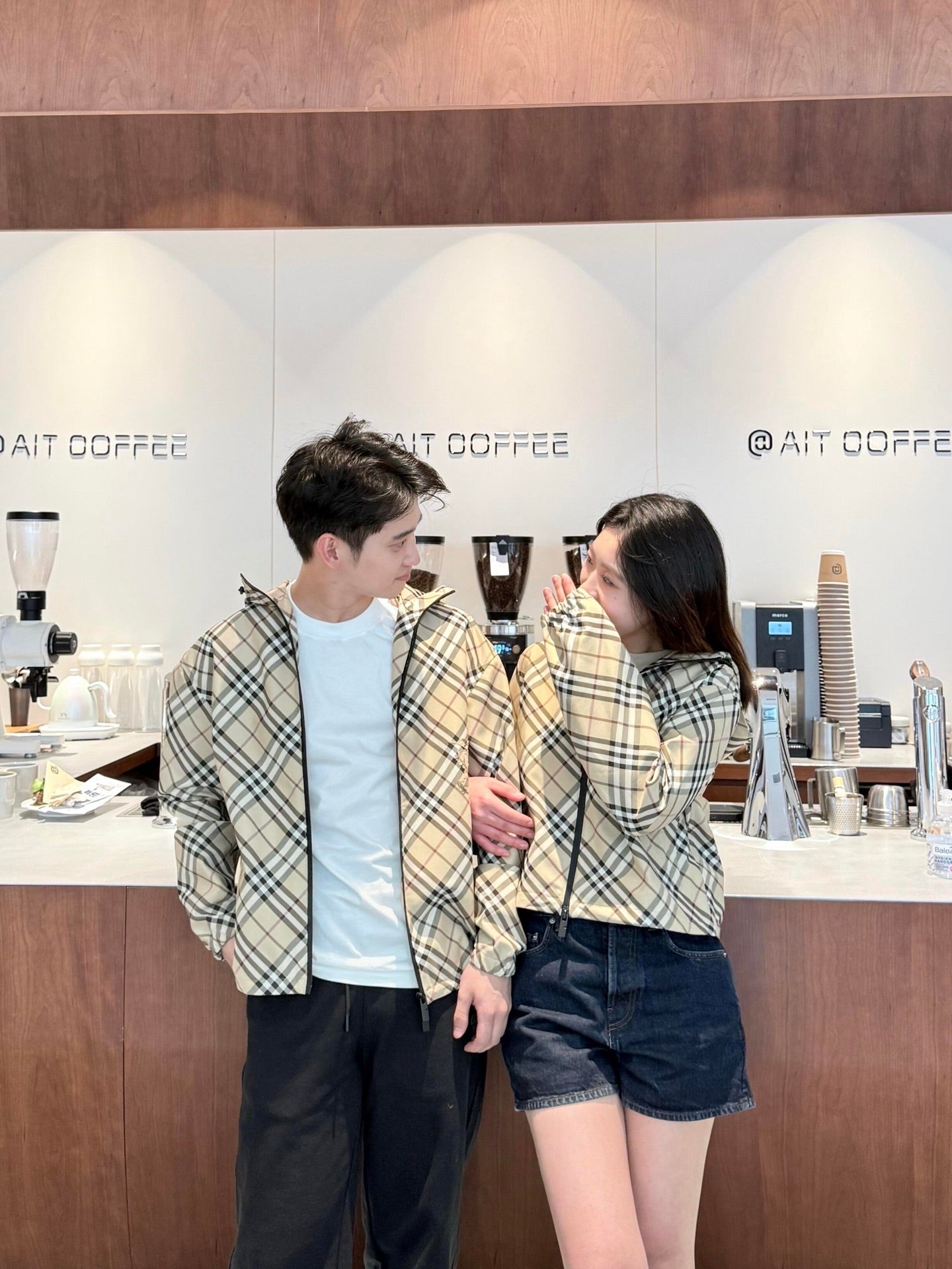 R공장/버버리 남성 체크 자켓