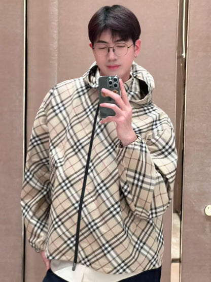 R공장/버버리 남성 체크 자켓