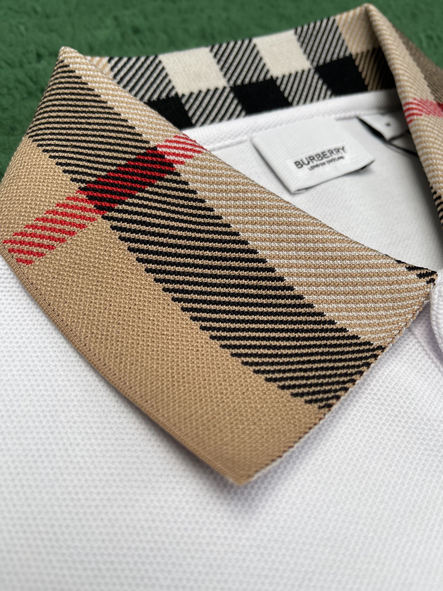 R공장/버버리 남성 폴로넥 반팔 티셔츠