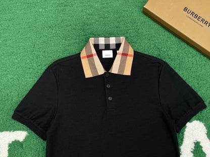 R공장/버버리 남성 폴로넥 반팔 티셔츠