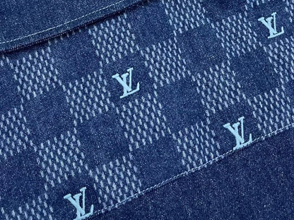 R공장/루이비통 남성 반팔 데님 셔츠