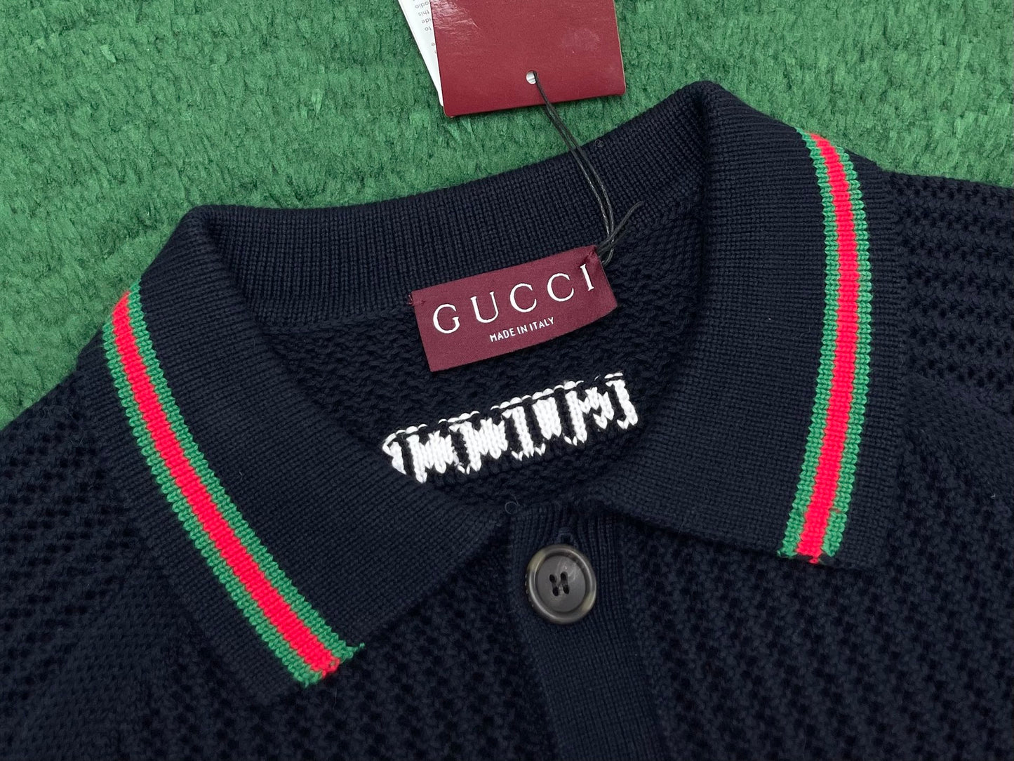 R공장/구찌 남성 니트 면 폴로 셔츠