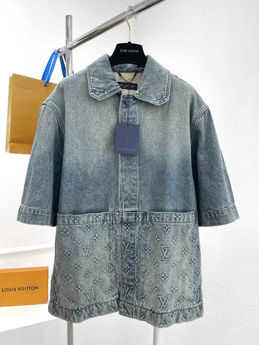 BVG / 루이비통 남성 데님 반팔 셔츠