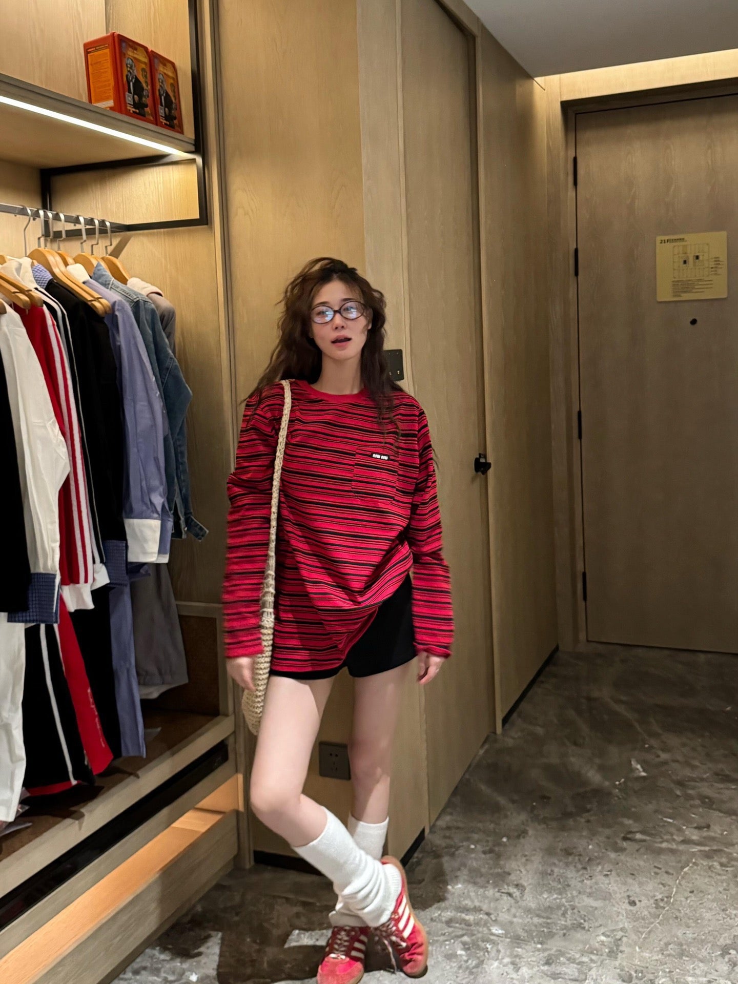 BVG / 미우미우 남성 스트라이프 긴팔 티셔츠