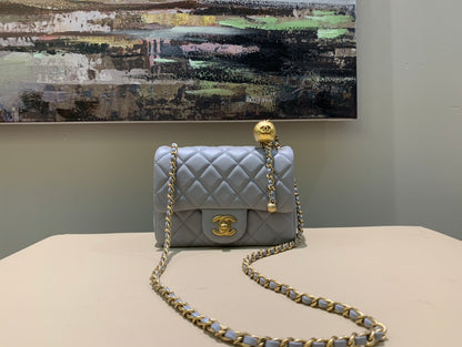 지존 / 샤넬 가방 미니 그레이 크로스 백